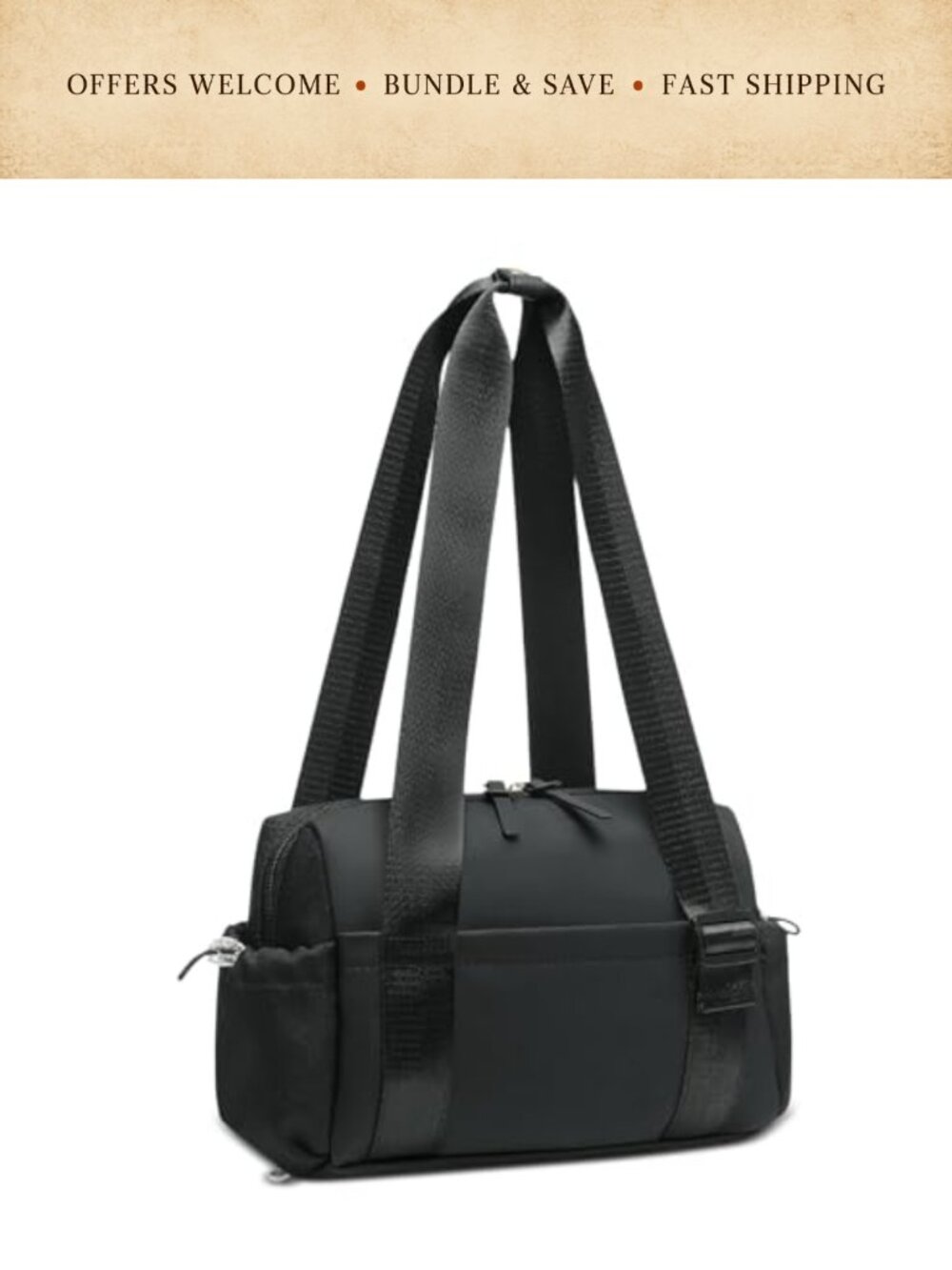 Mini Gym Bag Small Wet Compartment Matte PU Women Yoga Tote